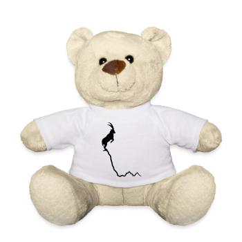 Capricorn on the mountain - summit - Teddy Bear - white - Front