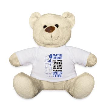 Math school student profession gift - Teddy Bear - white - Front