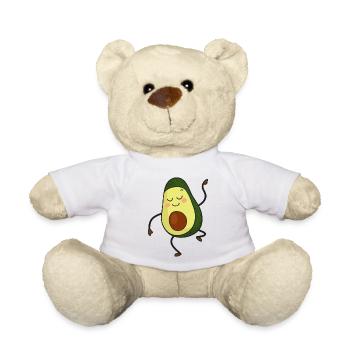 Fröhliche Avocado-Tänze - Teddy - Weiß - Vorne