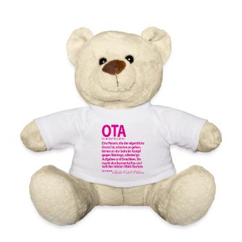 OTA Operationstechnische Assistentin Abschied - Teddy - Weiß - Vorne