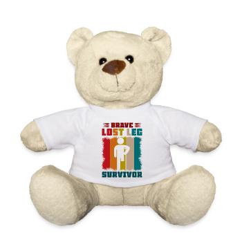 Brave Lost Leg Survivor - Teddy - Weiß - Vorne