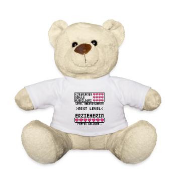 Erzieherin Prüfung Ausbildung bestandenen - Teddy - Weiß - Vorne