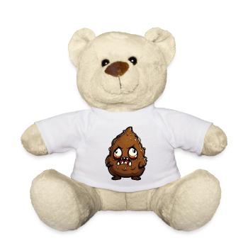 Lustiger Halloween Monster Kackhaufen - Teddy - Weiß - Vorne