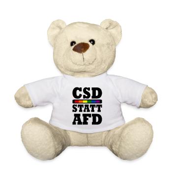 Csd statt afd - Teddy - Weiß - Vorne