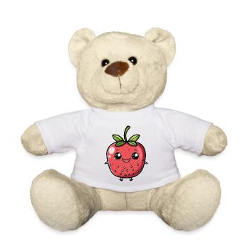 Fraise - Nounours - blanc - Devant