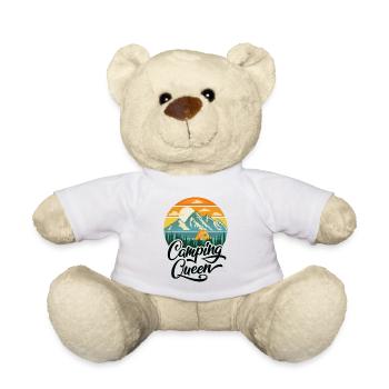 Reine du camping - Nounours - blanc - Devant
