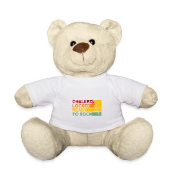 Climbed Secured Ready to climb Velcro - Teddy Bear - white - Front