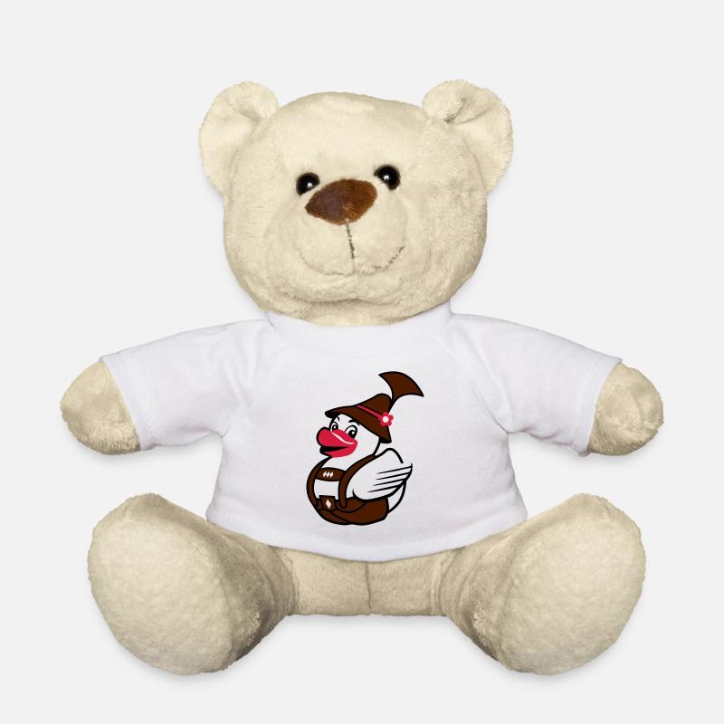 Entlein in den Lederhosen - Teddy - Weiß