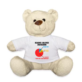 Ingénieur TShirt technicien cadeau d'ingénierie - Nounours - blanc - Devant