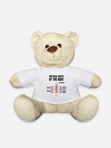Rowing Rowing Rowing Dragon Boat Gift - Teddy Bear - white