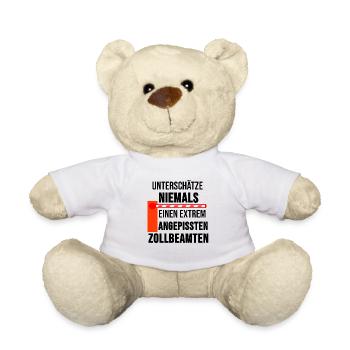 Douanier Douanes Profession travail travail cadeau - Nounours - blanc - Devant
