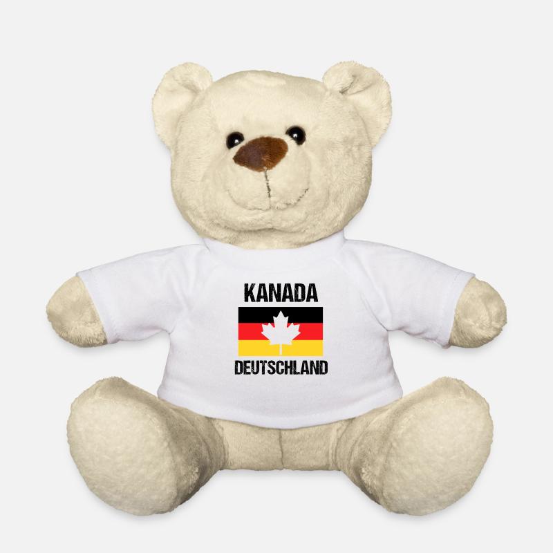 Kanada Deutschland Austausch Heimat Cool Geschenk - Teddy - Weiß