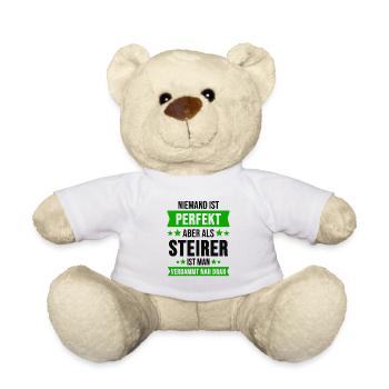 Steiermark Steirer Österreich Geschenk - Teddy - Weiß - Vorne
