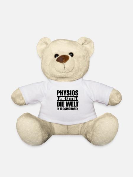 Physio Physiotherapie Witzig Geschenk - Teddy - Weiß