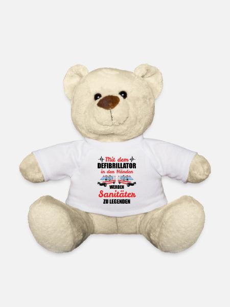 Notfallsanitäter Rettungssanitäter Geschenk - Teddy - Weiß