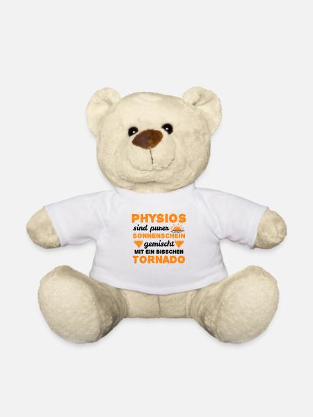 Physiotherapie Physiotherapeuten Physios Geschenk - Teddy - Weiß