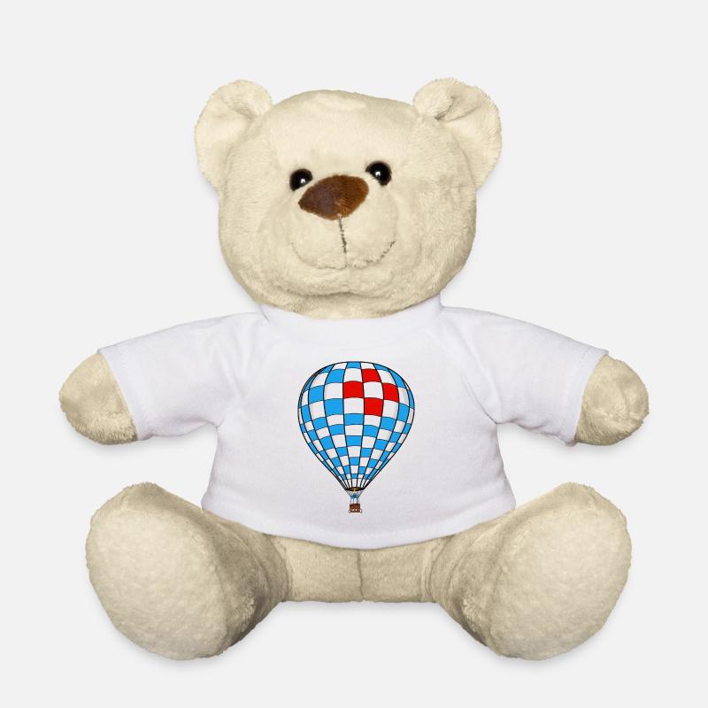 Montgolfière - Nounours - blanc