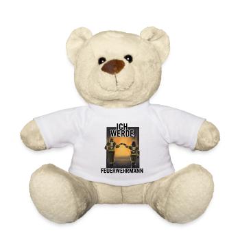 Ich werde Feuerwehrmann. - Teddy - Weiß - Vorne