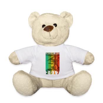 Awesome Since 2017 - Teddy Bear - white - Front