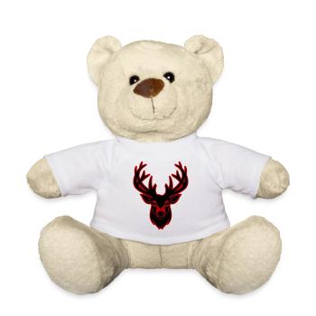 Tête de silhouette de cerf - Nounours - blanc - Devant