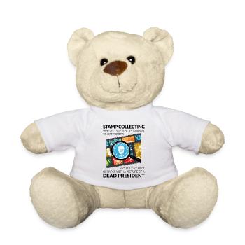 Philatéliste collectionneur collectionneur de timbres - Nounours - blanc - Devant