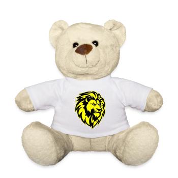Lion Head - Teddy Bear - white - Front