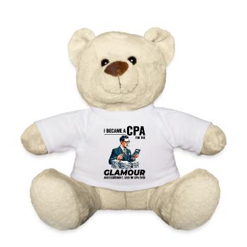 CPA Chronicles: Glamour and Excitement Unveiled - Teddy Bear - white - Front
