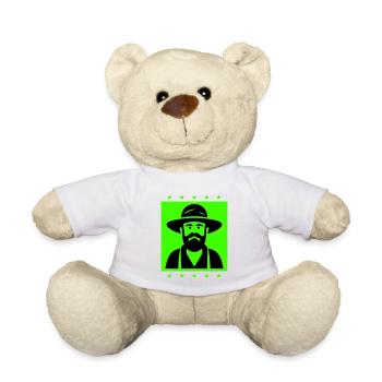 Agriculteur Silhouette de fermier - Nounours - blanc - Devant