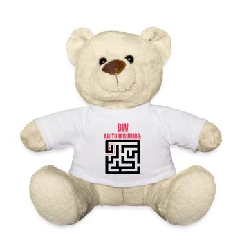 Abitur Abschluss Prüfung Sprüche lustig Abi BW - Teddy - Weiß - Vorne