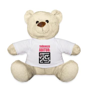 Lustig Sprüche Witze Abitur Abi Thüringen Prüfung - Teddy - Weiß - Vorne