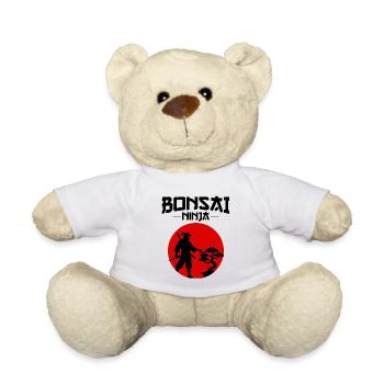 Japanischer Bonsai Gärtner Baum Sammler Ninja - Teddy - Weiß - Vorne