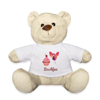 Backfee Bäckerin Backstube Kuchen Cupcake Muffin F - Teddy - Weiß - Vorne