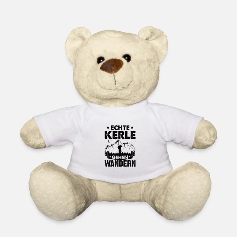 Klettern Echte Kerle Gehen Wandern Bergsteiger Out - Teddy - Weiß