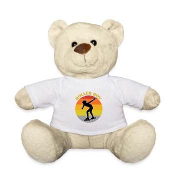 Roller Boy Retro Roller Skates Inline Skating Skat - Teddy - Weiß - Vorne