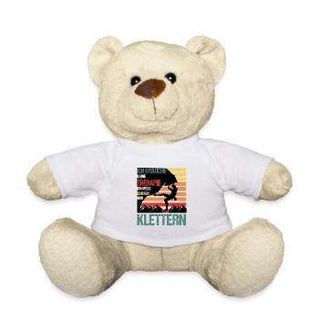 Ich Brauche Keine Therapie Bouldern Kletterer Fels - Teddy - Weiß - Vorne