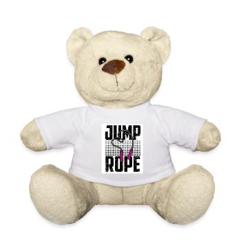 Jumping Rope Graphic Rope Jumping Rope Skipping Si - Teddy - Weiß - Vorne