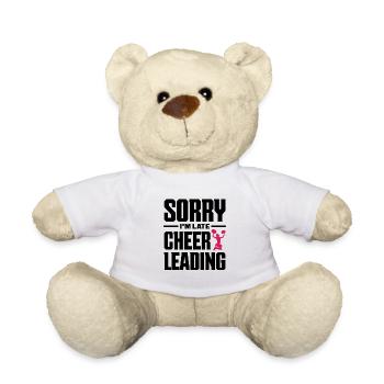 Sorry I'm Late Cheer Leading Cheerleader Gymnastic - Teddy - Weiß - Vorne