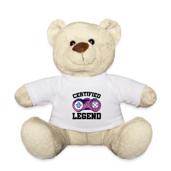 Certified Legend Gamer Gaming Nerd Console Pc Cont - Teddy - Weiß - Vorne