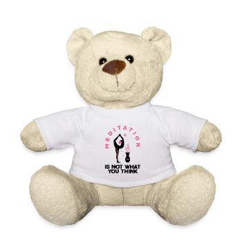 Meditation Is Not What You Think Meditating Relaxa - Teddy - Weiß - Vorne