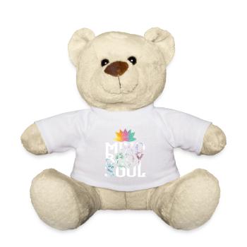 Mind Body Soul Meditate Spirituality Relaxation Me - Teddy - Weiß - Vorne