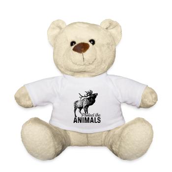 Protect The Animals Animal Lover Zoologist Zoo Kee - Teddy - Weiß - Vorne