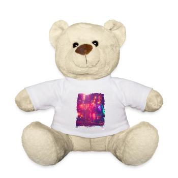 Cool Japanese World Japan Neon City - Teddy - Weiß - Vorne