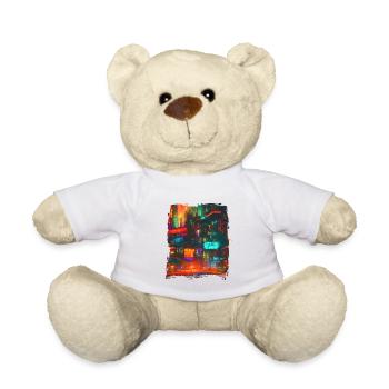 Cool Japanese World Japan Neon City - Teddy - Weiß - Vorne