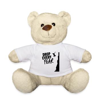 Drop Every Fear Cliff Diving Cliff Jumper Cliff Ju - Teddy Bear - white - Front