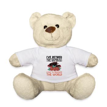 Retired Grandma Pensioner Pension Teacher Teach Re - Teddy Bear - white - Front