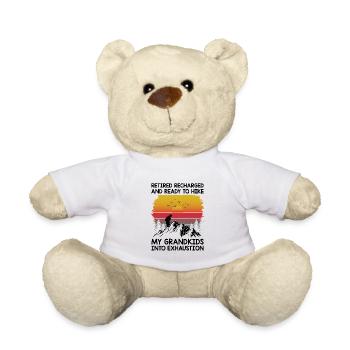 Randonnée Grand-mère retraitée Retraitée Pension Hiker Tre - Nounours - blanc - Devant