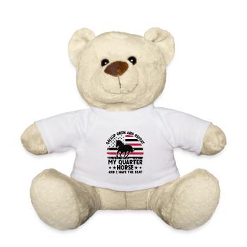 American Quarter Horse Equestrian Horse Lover Hors - Nounours - blanc - Devant