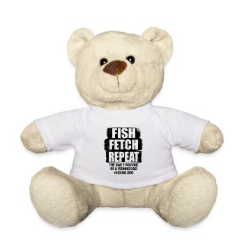Chiens de pêche Propriétaires Amoureux des chiens Parfait Pêche Funn - Nounours - blanc - Devant
