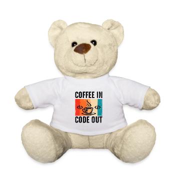 Kaffee-Codierung Programmierer Programmierer Entwickler Nerd Coff - Teddy - Weiß - Vorne