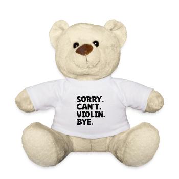 Désolé Can’t Violin Bye Violoniste Violoniste - Nounours - blanc - Devant